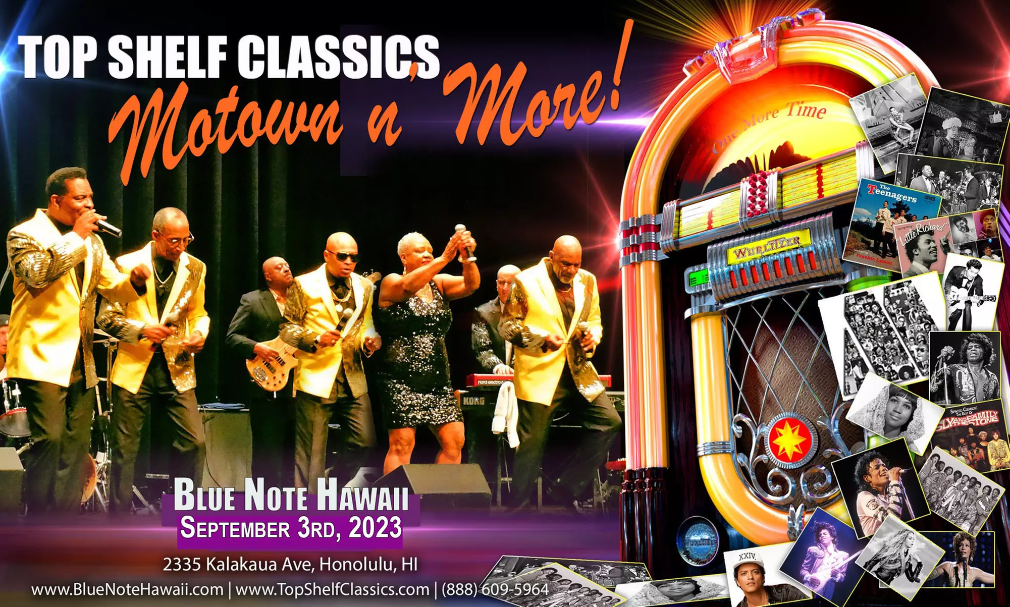 Motown n' More … Top Shelf Classics! - Sunday, Sep 3, 2023 / 6:30pm - Primary Image