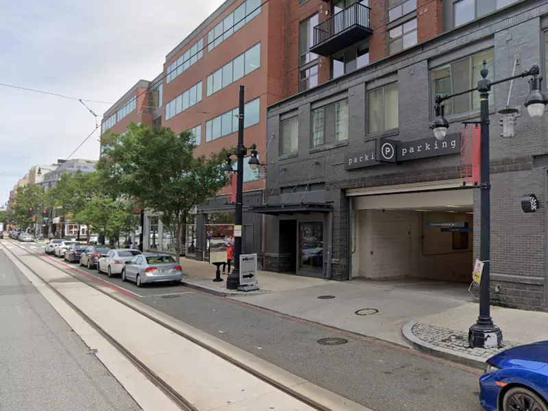 Parking at 625 H St. NE. Garage