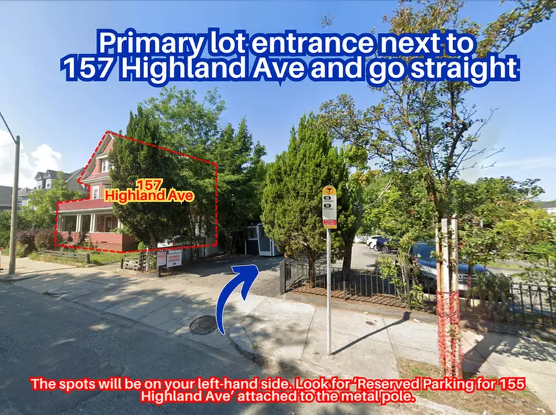 Parking at 155 Highland Ave. Lot