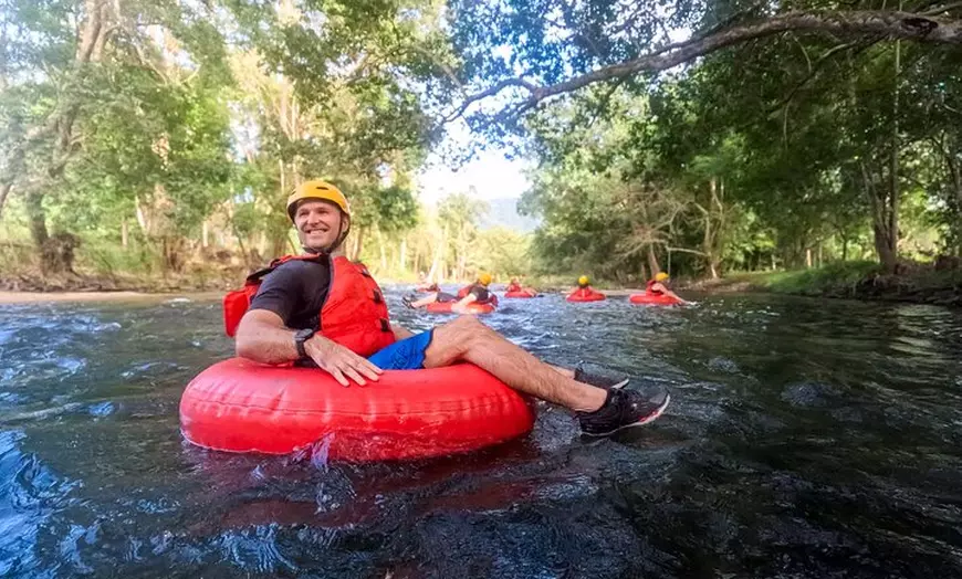 Image 1: Rainforest River Tubing from Cairns