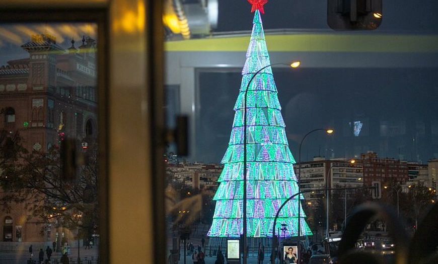 Image 2: Madrid: Visita guiada en vivo de las luces de Navidad de Navibus en...