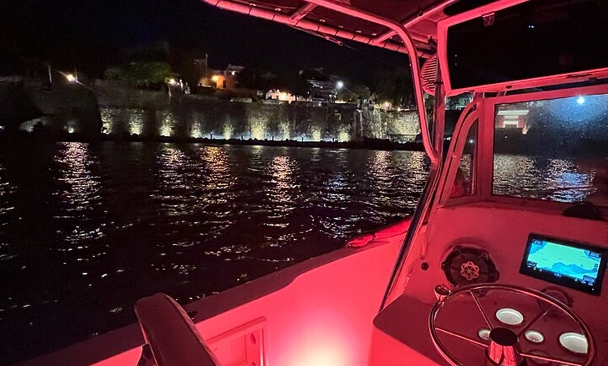 Image 34: Private Old San Juan Bay Boat Sunset-Night Cruise