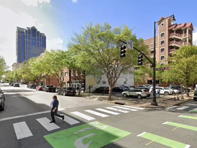 Parking at Hargett Lot