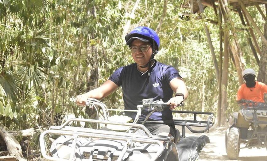 Image 4: Zipline ,ATV & Cenote Adventure in the Jungle Kingdom