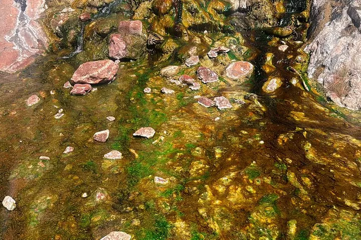 Goldstrike Hot Springs and 124 Degree Magma Heated Waterfall Hike