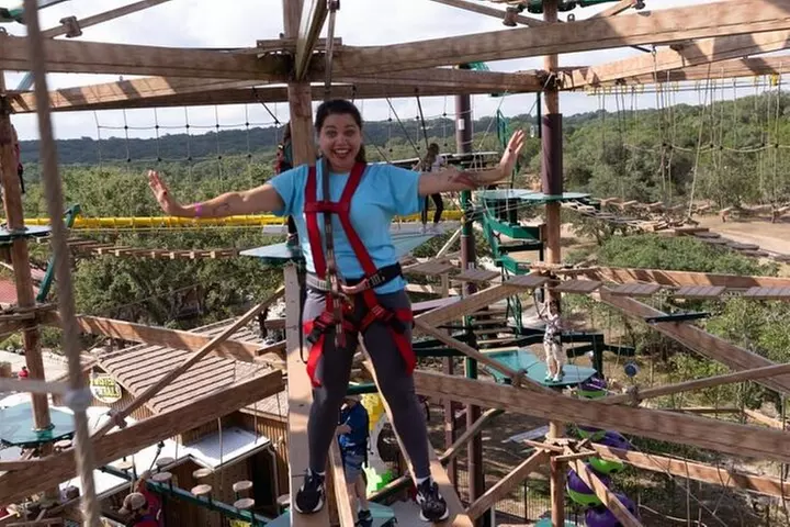 Natural Bridge Caverns Twisted Trails Zip Rails and Ropes Course