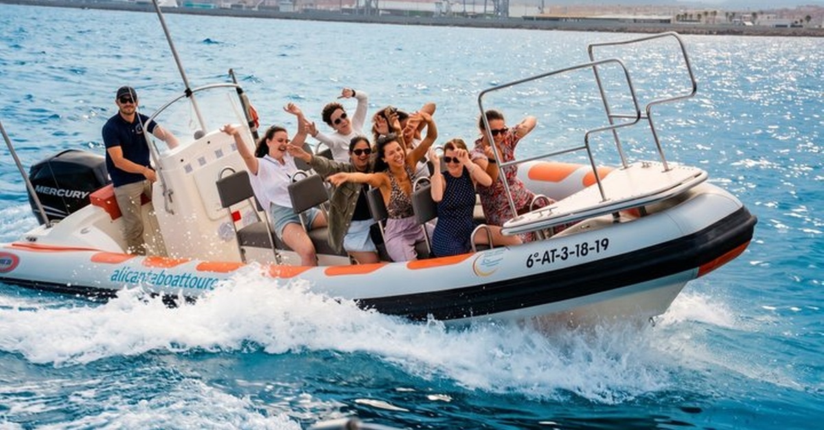 Excursión en lancha por la bahía de Alicante