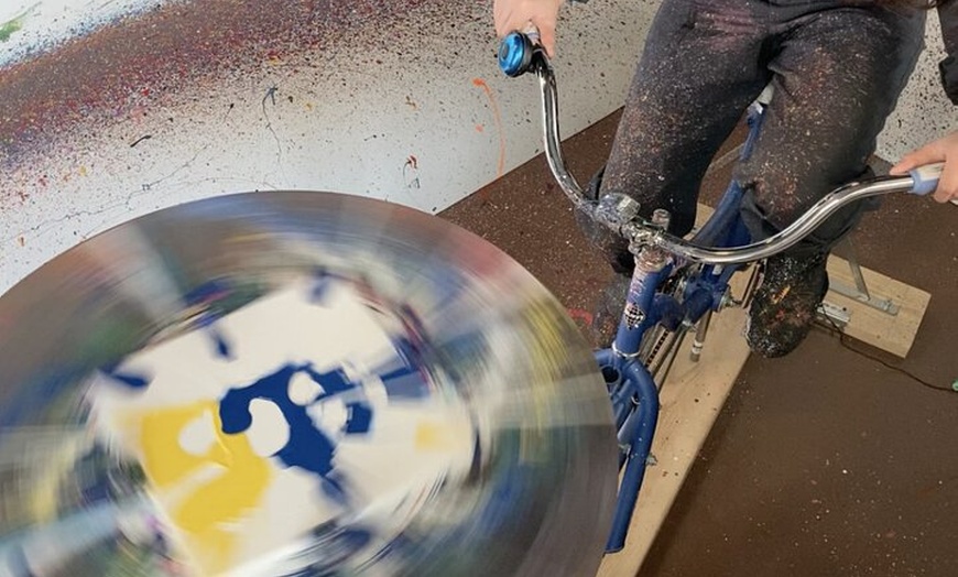Image 2: Atlanta Creative Fun: Bicycle Spin Art Experience