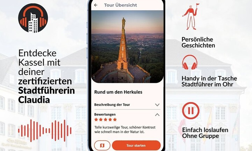 Image 3: Rund um den Herkules: Audiotour von echter Stadtführerin
