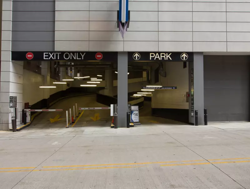 Parking at 210 N. Wells St. Self Park Garage