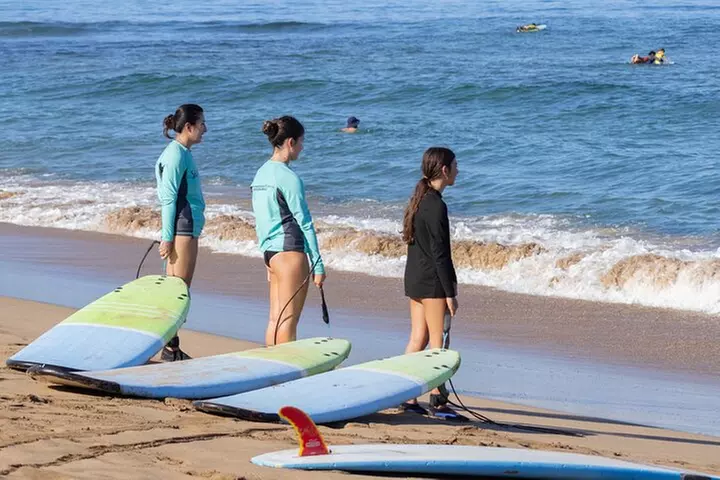 Group Surf Lessons from Kaanapali Beach