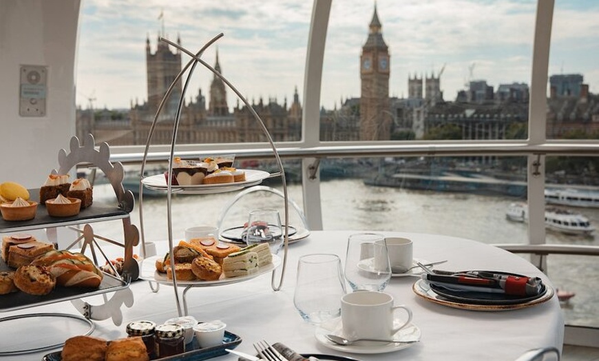Image 5: Afternoon Tea onboard the iconic London Eye