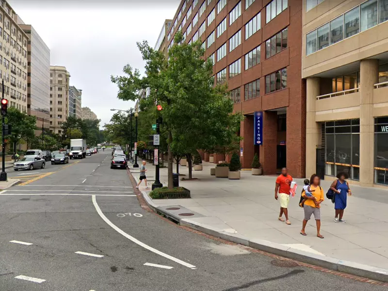Parking at 1120 Vermont Ave. NW. Garage