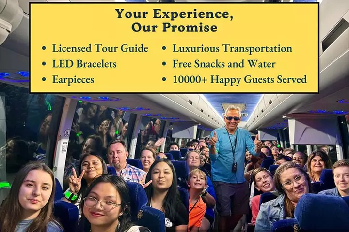 Discounted DC Night Tour With Magic LED- Snacks, LED Bracelets