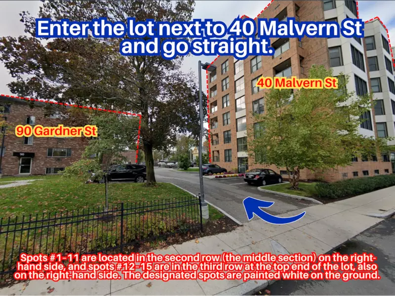 Parking at 90 Gardner St. Lot
