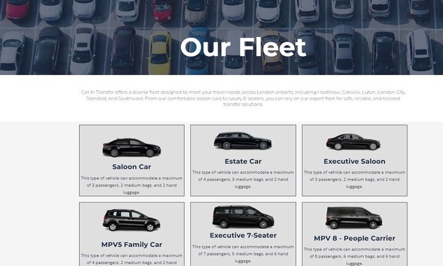 Image 2: "Get In Transfer" Heathrow Airport to London Private Transfer