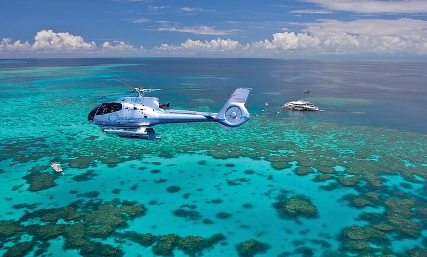 Image 2: Quicksilver Pontoon and 10 Minute Scenic Helicopter Flight