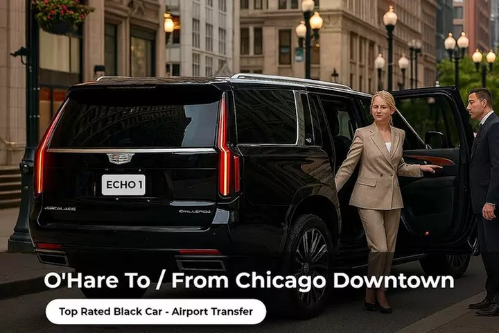 O'Hare Airport Transfer to Chicago, Curbside - Luxury SUV
