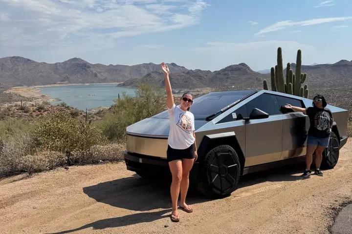 The Original Tesla Cybertruck/Jetsurf Tour in the Sonoran Desert
