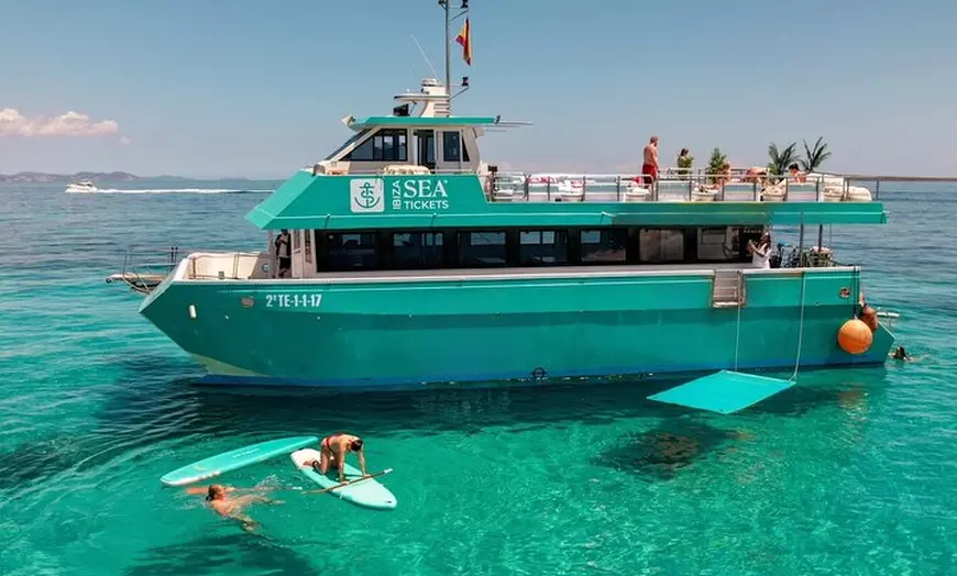 Image 1: Paseo en catamarán por Formentera con deportes acuáticos, paella y ...