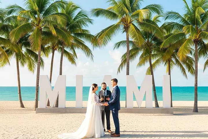 MIAMI Beach Wedding or Vow Renewal Ceremony