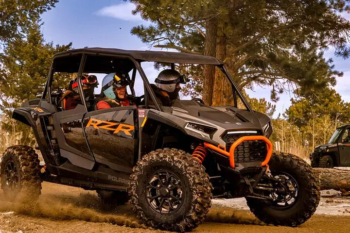 4 passenger UTV ride on mountain trail in Estes Park