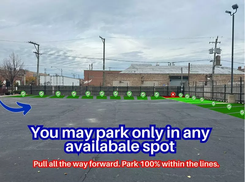 Parking at 1850 - 1856 W. Walnut St. Lot