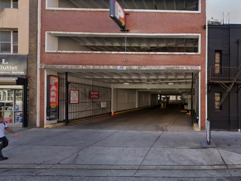 Parking at 229 W. Saratoga St. Garage