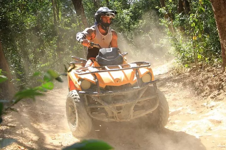 Atv tour from Cancun with ziplines and cenote swim experience - Primary Image