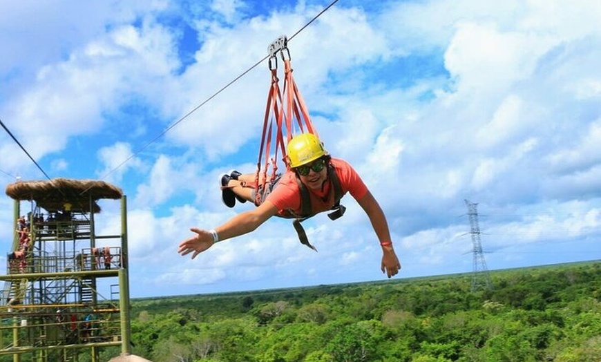 Image 3: ATV Ziplines Aquazip and Bungee Adventure at Cenote