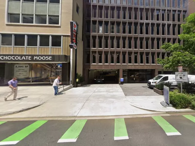 Parking at 1100 Connecticut Ave. NW. Garage