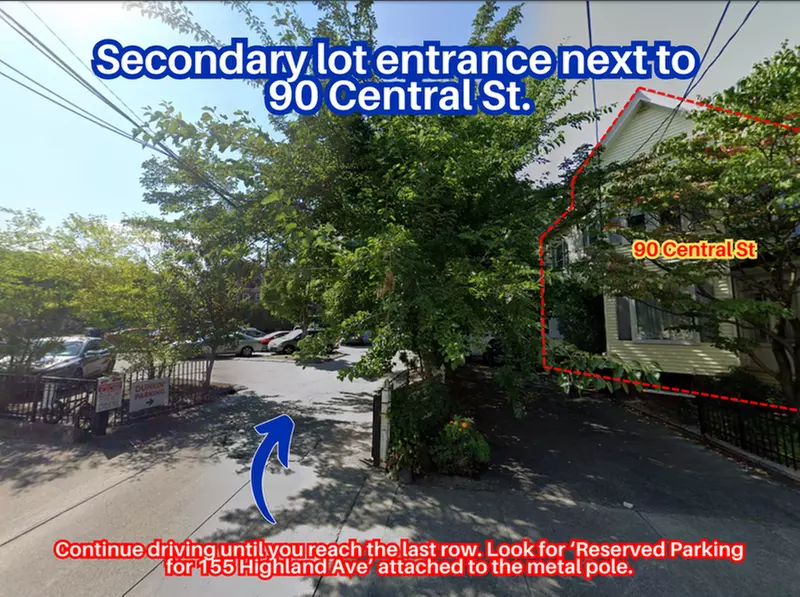 Parking at 155 Highland Ave. Lot