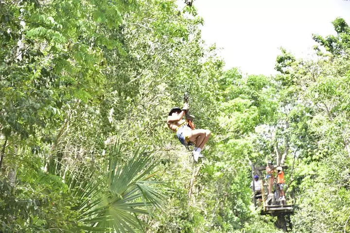 ATVshared,Horseback Riding Cenote &Ziplines from Playa del Carmen