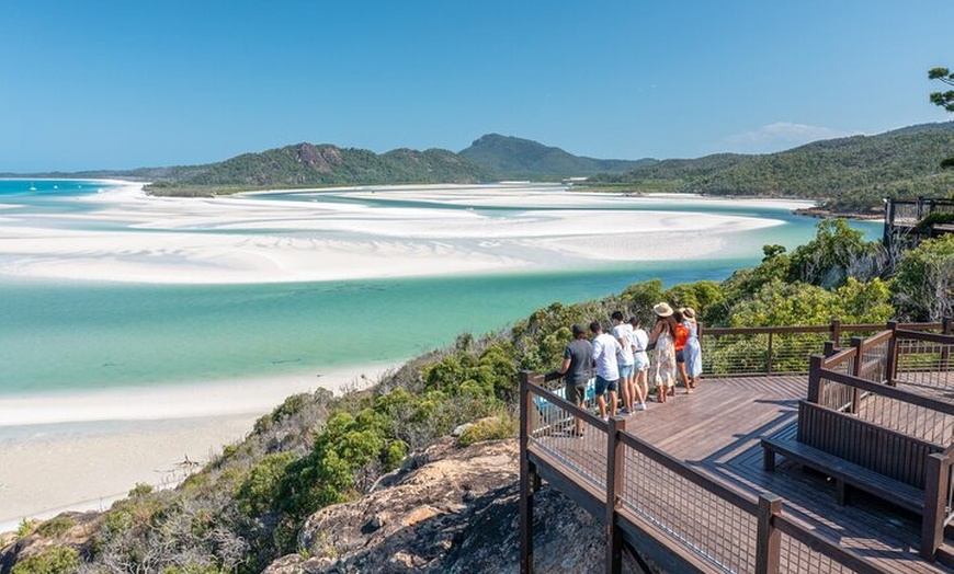 Image 2: Whitehaven Beach and Hill Inlet Lookout Snorkeling Cruise