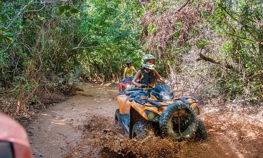 Image 28: ATV Ziplines Aquazip and Bungee Adventure at Cenote