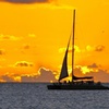 Image 1: Catamarán a vela al Atardecer de 2 horas de Duración