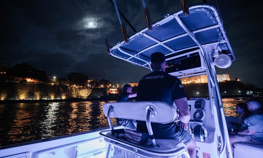 Image 40: Private Old San Juan Bay Boat Sunset-Night Cruise