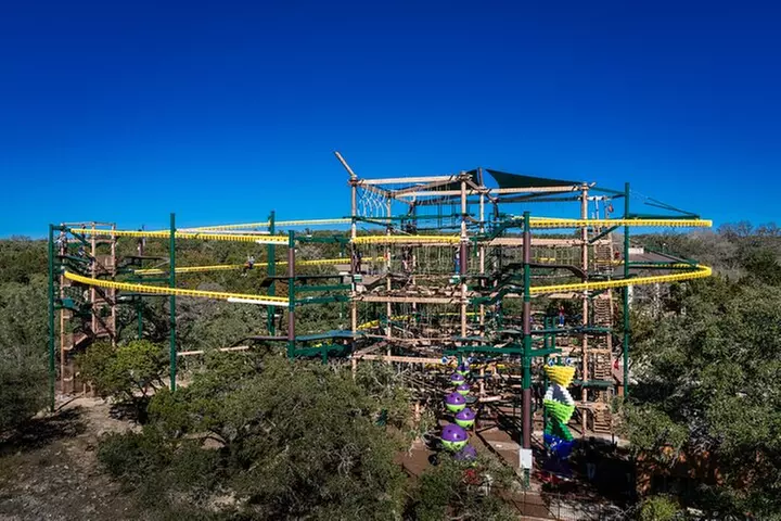 Natural Bridge Caverns Twisted Trails Zip Rails and Ropes Course