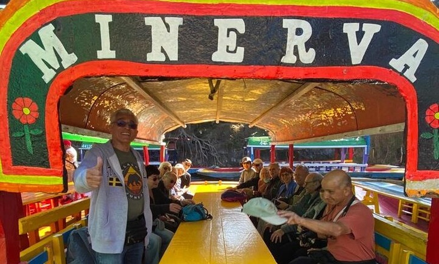 Image 2: Xochimilco floating gardens, Coyoacan and UNAM murals