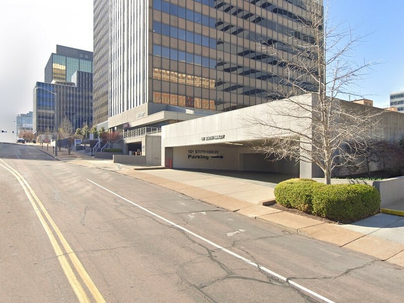 Parking at 101 S. Hanley Rd. Garage