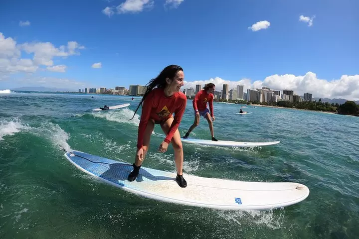 Family, Private & Group Surfing Lessons, Waikiki Courtesy Shuttle