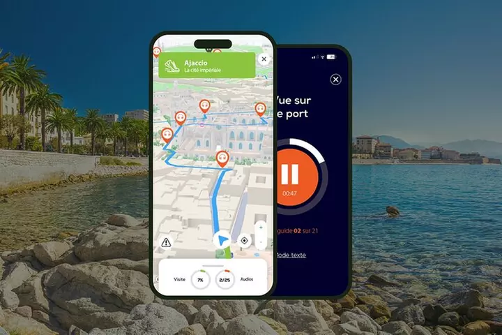 Ajaccio Visite audioguidée à pied 2h30 et 18 commentaires audios