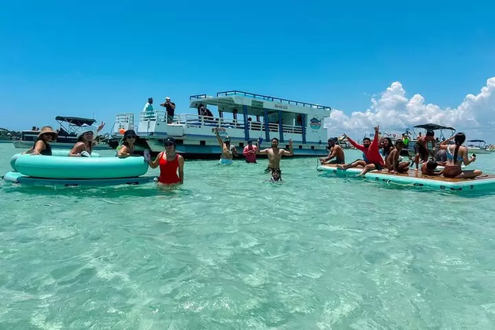 Tailfins Tiki Boats Crab Island Sandbar(3hrs/ 5/5:30 are 2hrs)