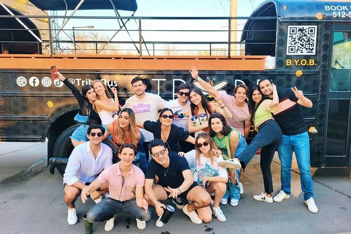Roofless Party Bus Tour in Downtown Austin