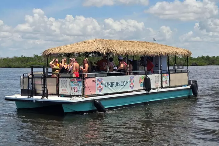 Ft Myers Beach 2 Hour Tiki Pub Fun in the Sun Dolphin Cruise