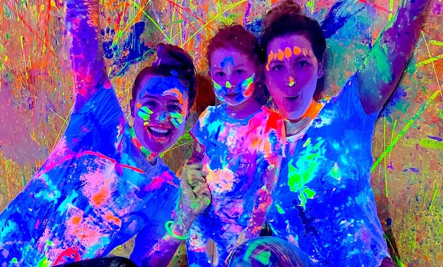 Image 1: Ultimate UV Paint Party in Maleny for Ages 18 months and above