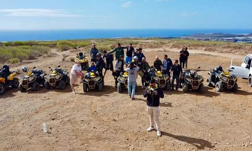 Image 1: Tenerife, excursión en cuadrúplex al atardecer con comida y bebidas