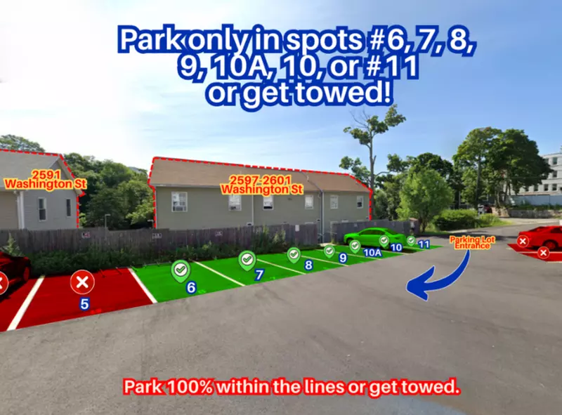 Parking at 2591 Washington St. Lot - Spots #6, 7, 8, 9, 10A, 10 or ...