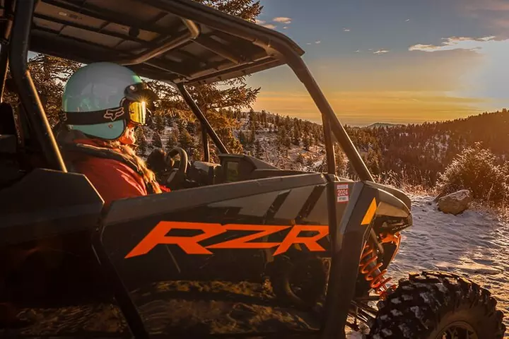 4 passenger UTV ride on mountain trail in Estes Park