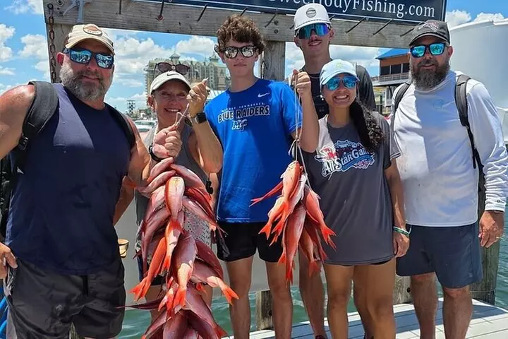 6 Hour Family Friendly Party Boat Fishing in Destin